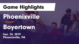 Phoenixville  vs Boyertown  Game Highlights - Jan. 24, 2019