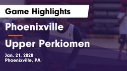Phoenixville  vs Upper Perkiomen  Game Highlights - Jan. 21, 2020