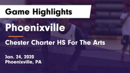 Phoenixville  vs Chester Charter HS For The Arts Game Highlights - Jan. 24, 2020