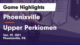 Phoenixville  vs Upper Perkiomen  Game Highlights - Jan. 29, 2021