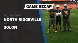 Recap: North Ridgeville  vs. Solon  2016