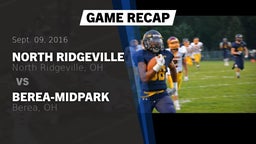 Recap: North Ridgeville  vs. Berea-Midpark  2016