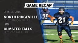 Recap: North Ridgeville  vs. Olmsted Falls  2016