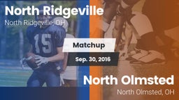 Matchup: North Ridgeville vs. North Olmsted  2016