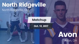 Matchup: North Ridgeville vs. Avon  2017