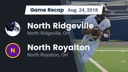 Recap: North Ridgeville  vs. North Royalton  2018