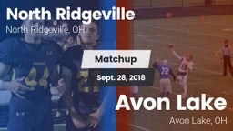 Matchup: North Ridgeville vs. Avon Lake  2018