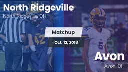 Matchup: North Ridgeville vs. Avon  2018