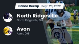 Recap: North Ridgeville  vs. Avon  2022