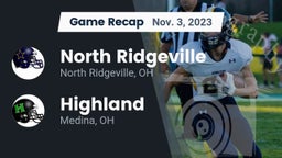 Recap: North Ridgeville  vs. Highland  2023