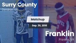 Matchup: Surry County High vs. Franklin  2016