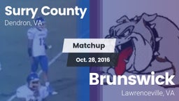 Matchup: Surry County High vs. Brunswick  2016