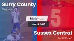 Matchup: Surry County High vs. Sussex Central  2016