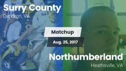 Matchup: Surry County High vs. Northumberland  2017