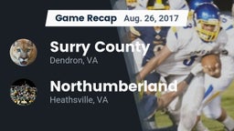 Recap: Surry County  vs. Northumberland  2017