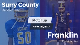Matchup: Surry County High vs. Franklin  2017