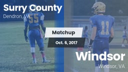 Matchup: Surry County High vs. Windsor  2017