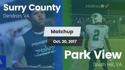 Matchup: Surry County High vs. Park View  2017