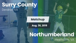 Matchup: Surry County High vs. Northumberland  2019