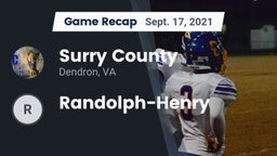 Recap: Surry County  vs. Randolph-Henry 2021