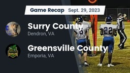 Recap: Surry County  vs. Greensville County  2023