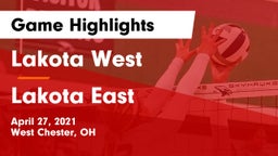 Lakota West  vs Lakota East  Game Highlights - April 27, 2021