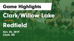 Clark/Willow Lake  vs Redfield  Game Highlights - Oct. 25, 2019