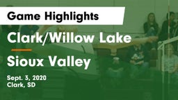 Clark/Willow Lake  vs Sioux Valley  Game Highlights - Sept. 3, 2020
