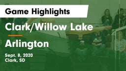 Clark/Willow Lake  vs Arlington  Game Highlights - Sept. 8, 2020