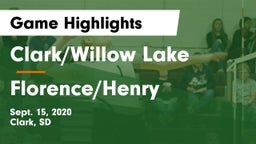 Clark/Willow Lake  vs Florence/Henry  Game Highlights - Sept. 15, 2020