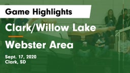 Clark/Willow Lake  vs Webster Area  Game Highlights - Sept. 17, 2020