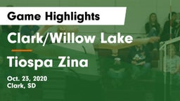 Clark/Willow Lake  vs Tiospa Zina Game Highlights - Oct. 23, 2020