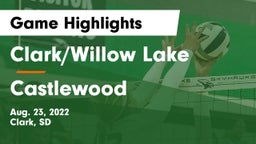 Clark/Willow Lake  vs Castlewood Game Highlights - Aug. 23, 2022