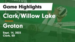 Clark/Willow Lake  vs Groton  Game Highlights - Sept. 14, 2023