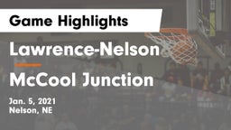 Lawrence-Nelson  vs McCool Junction  Game Highlights - Jan. 5, 2021