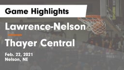 Lawrence-Nelson  vs Thayer Central  Game Highlights - Feb. 22, 2021