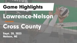 Lawrence-Nelson  vs Cross County  Game Highlights - Sept. 28, 2023