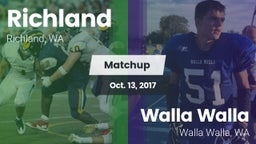 Matchup: Richland  vs. Walla Walla  2017