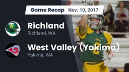 Recap: Richland  vs. West Valley  (Yakima) 2017
