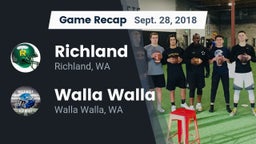 Recap: Richland  vs. Walla Walla  2018