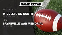 Recap: Middletown North  vs. Sayreville War Memorial  2015