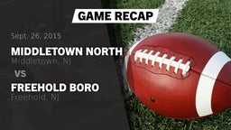 Recap: Middletown North  vs. Freehold Boro  2015