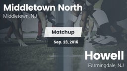 Matchup: Middletown North vs. Howell  2016