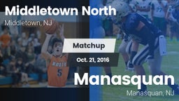 Matchup: Middletown North vs. Manasquan  2016