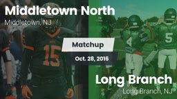 Matchup: Middletown North vs. Long Branch  2016