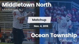 Matchup: Middletown North vs. Ocean Township  2016