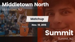 Matchup: Middletown North vs. Summit  2016
