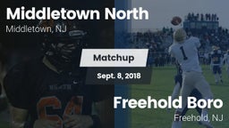 Matchup: Middletown North vs. Freehold Boro  2018