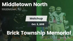 Matchup: Middletown North vs. Brick Township Memorial  2018
