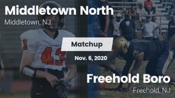 Matchup: Middletown North vs. Freehold Boro  2020